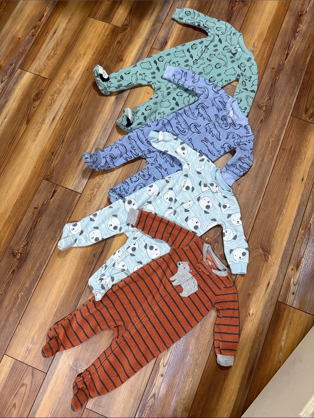 4 Fleece Sleepers- Simple Joys